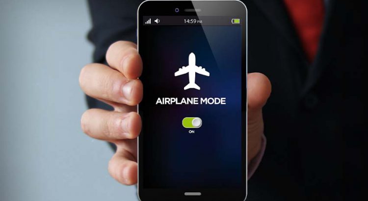 Phone is on while flying