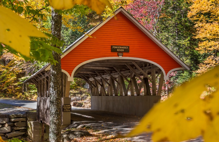 Flume covered bridge