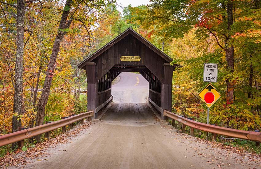 Gold brook covered bridge